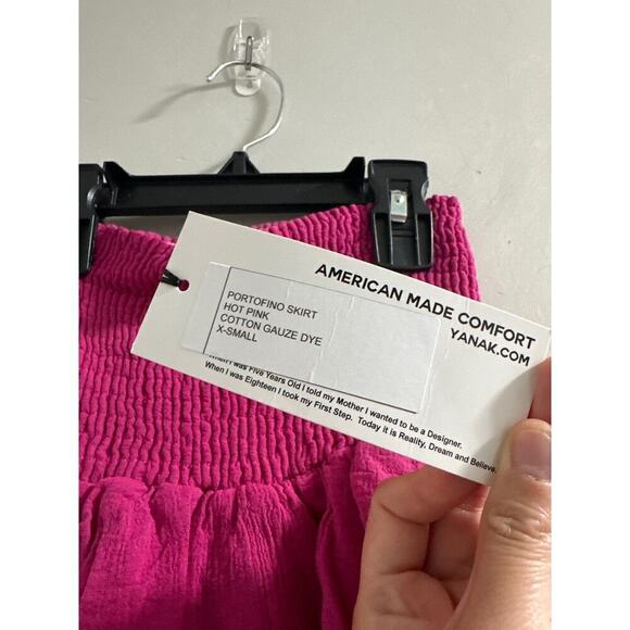 🔴Yana K‎ Hot Pink Gauze Skort size XS - Picture 3 of 6